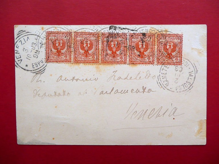 Autografo Antonio Fogazzaro Cartolina Val Solda 2/10/1903 Fradeletto Letteratura | Immagine Gallery 2