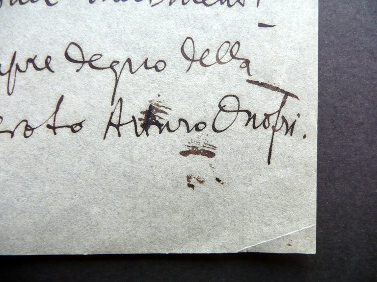 Autografo Arturo Onofri Lettera Roma 27/4/1910 Letteratura Poesia Metafisica