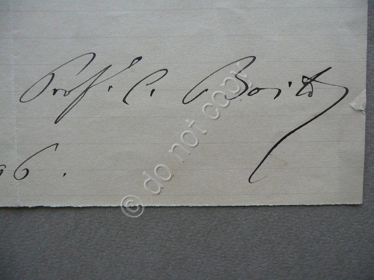 Autografo Camillo Boito Lettera Disposizioni Scuola d'Arte 1896 Architettura | Immagine Gallery 2