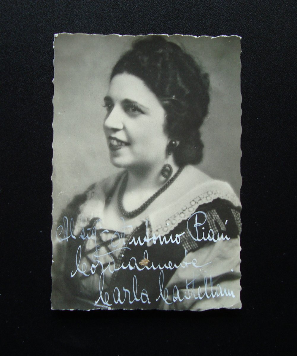 Autografo Carla Castellani Soprano Corista del Teatro alla Scala | Immagine principale