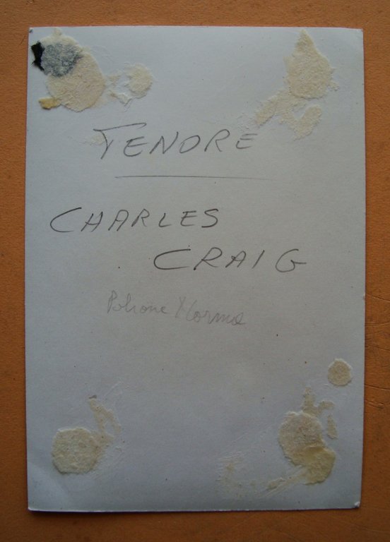 Autografo Charles Craig Tenore Pollione Norma Teatro | Immagine Gallery 2