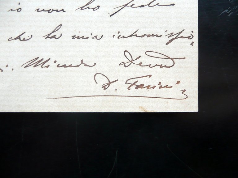 Autografo Domenico Farini Lettera Camera dei Deputati Raccomandazione Montescudo | Immagine Gallery 2