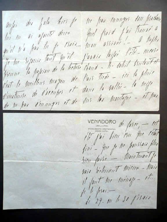 Autografo Elena d'Orleans Duchessa d'Aosta Lettera Medici Venadoro Belluno 1916 | Immagine Gallery 3