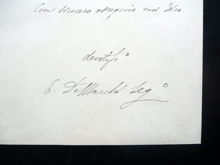 Autografo Emilio de Marchi Lettera Segretario Regia Accademia Milano 1895 …