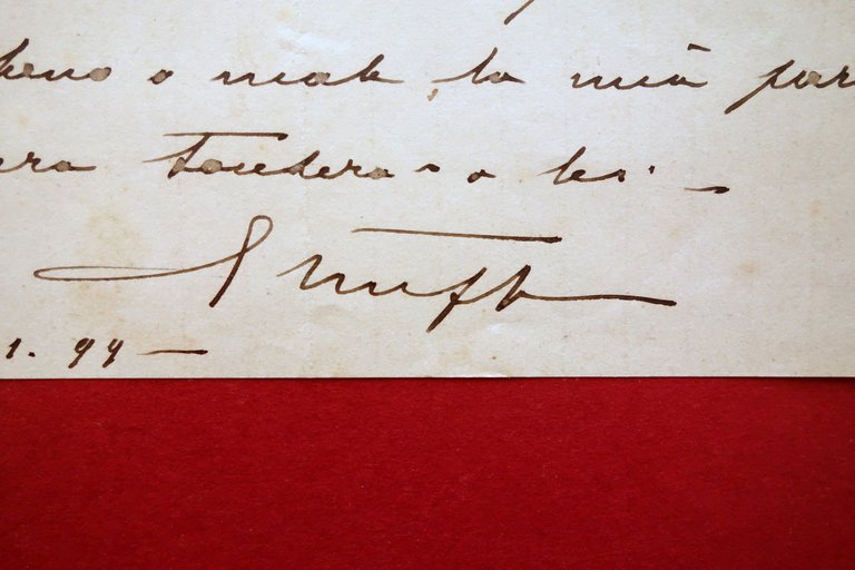 Autografo Enrico Stuffler Fulminant Lettera Accademia del Fiasco Formiggini 1899 | Immagine Gallery 2