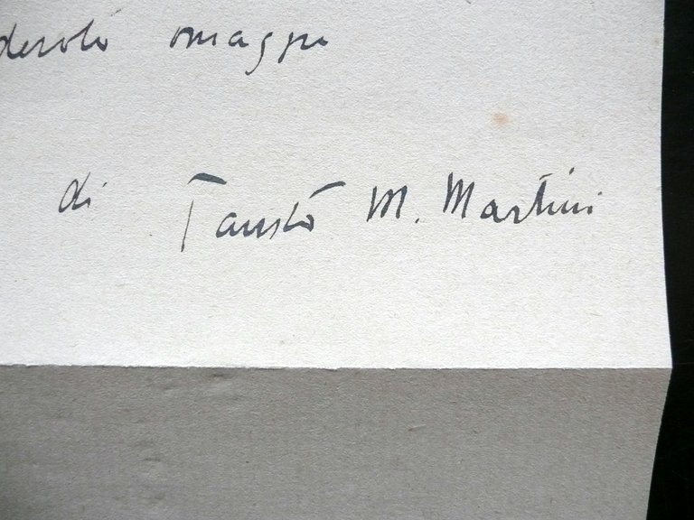 Autografo Fausto M. Martini Dedica Romanzo Cartolina Roma Teatro Anni …