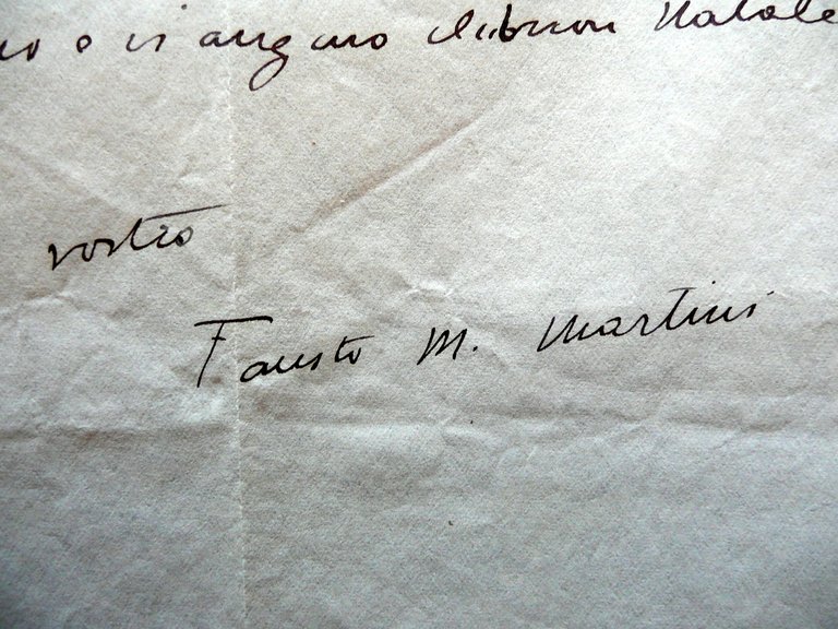 Autografo Fausto Maria Martini Lettera Roma 22/12/1922 L'Altra Nanetta Chiantoni | Immagine Gallery 2