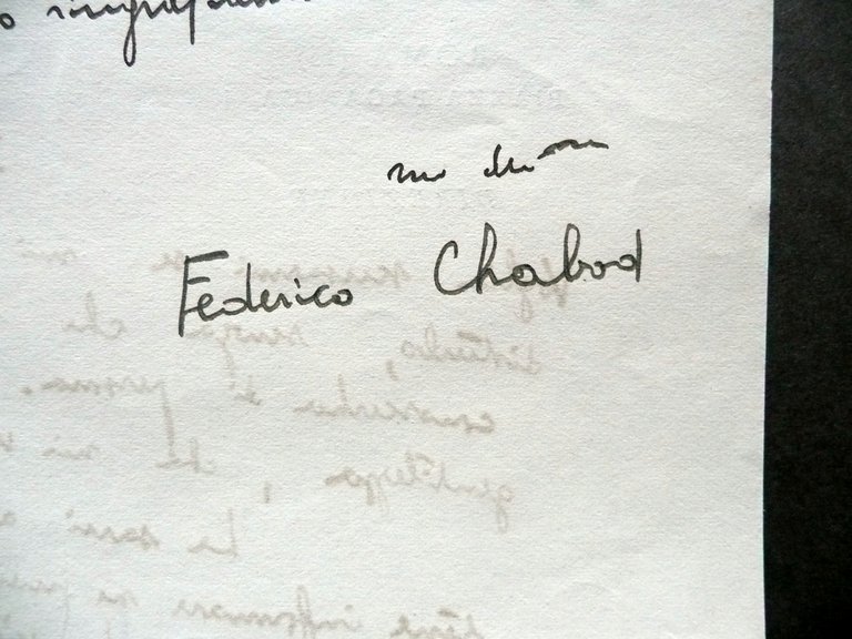 Autografo Federico Chabod Lettera Roma Anni '30 '40 Autografo Botero …