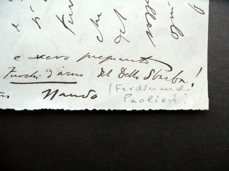 Autografo Ferdinando Paolieri Firenze Lettera 1926 Forzano Teatro Maremma