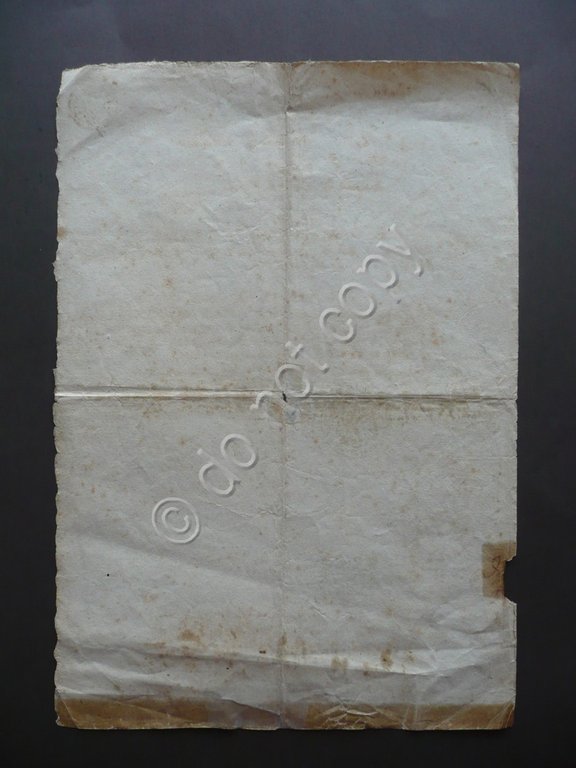 Autografo Forni Manoscritto Attestato Nascita Collegiata S.Giorgio Sassuolo 1856