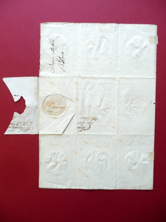 Autografo Francesco I Duca di Modena Lettera Firma Sottoscrizione Modena …