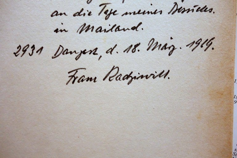 Autografo Franz Radziwill Dedica Catalogo 1964 Pittura Arte Degenerata Germania