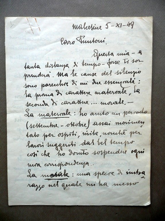 Autografo Generale Pariani Lunga Lettera Malcesine 1949 8 Settembre 1943 … | Immagine Gallery 3