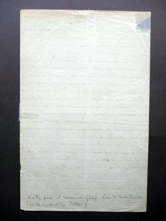 Autografo Gerolamo Rovetta Lettera Verona 1891(?) Racconto Fanfulla Domenica | Immagine Gallery 2