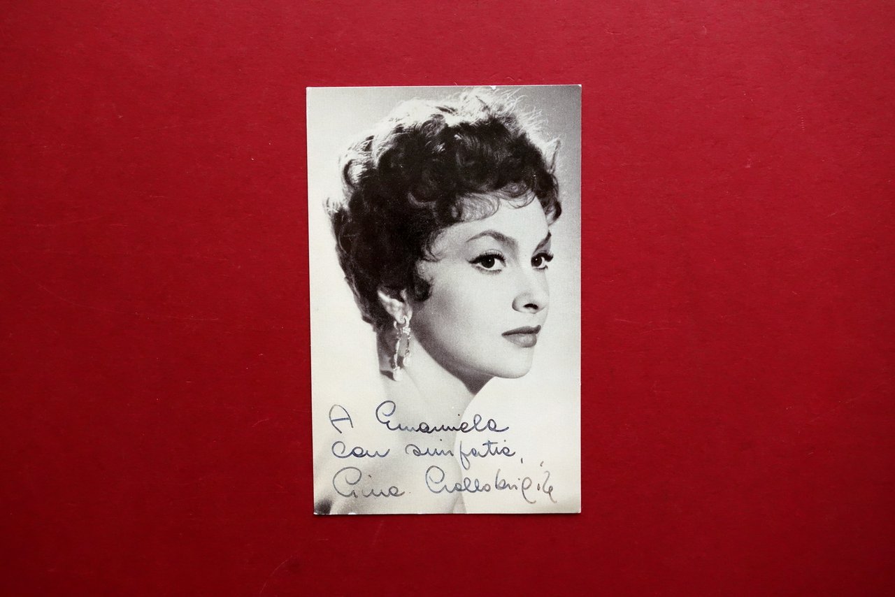 Autografo Gina Lollobrigida Fotografia con Dedica e Firma Anni '50 … | Immagine principale