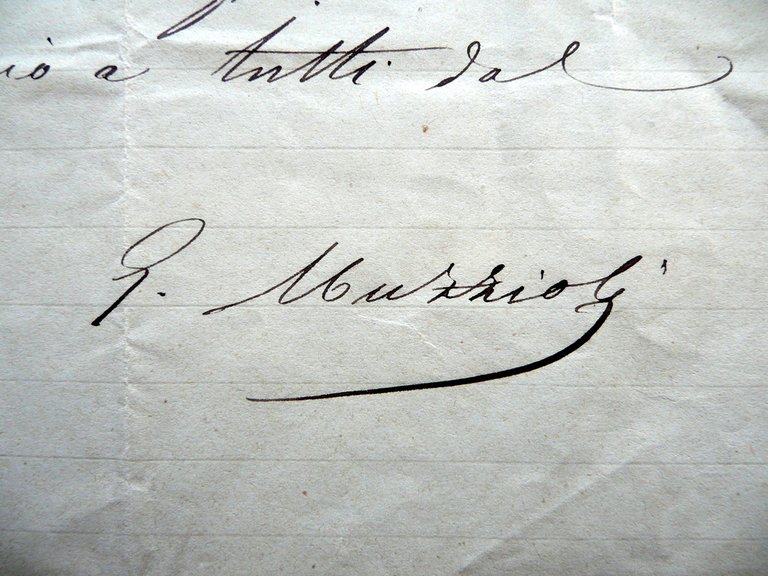 Autografo Giovanni Muzzioli Pittore Modena Lettera Firenze 14/8/1883 Arte