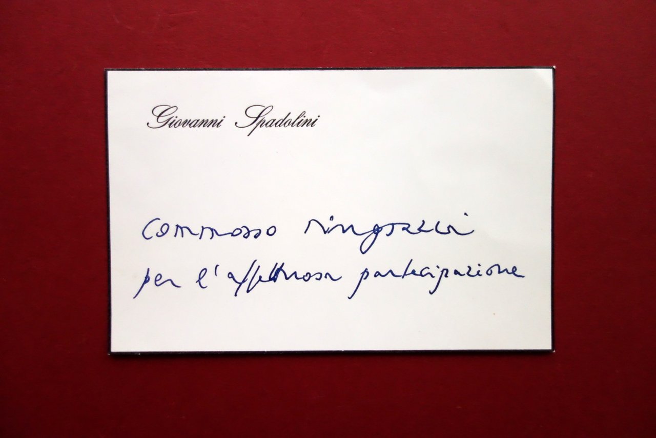 Autografo Giovanni Spadolini Biglietto Listato a Lutto Politica Anni '70 … | Immagine principale