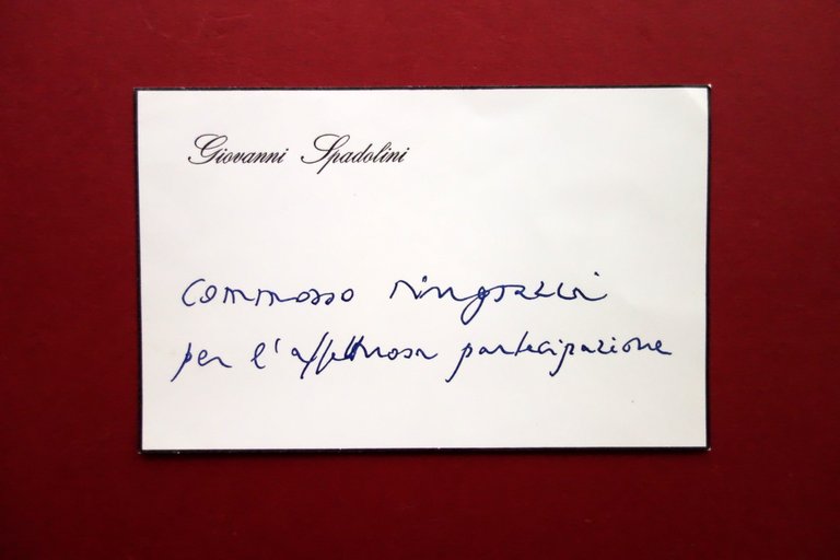 Autografo Giovanni Spadolini Biglietto Listato a Lutto Politica Anni '70 … | Immagine Gallery 1