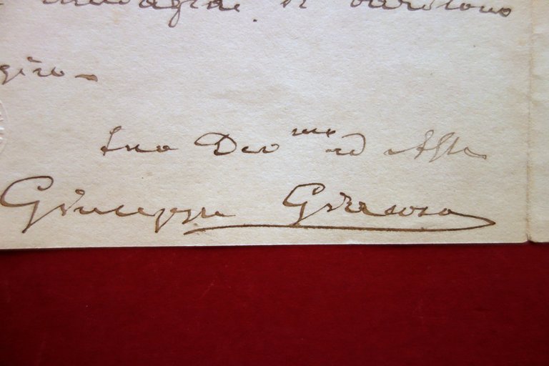 Autografo Giuseppe Giacosa Lettera Milano 30/4/1891 e Fac Simile Autografo