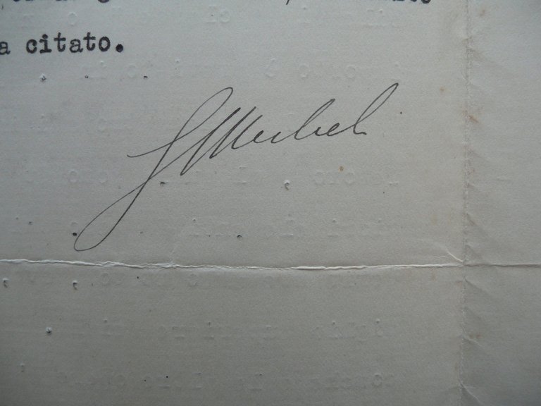 Autografo Giuseppe Micheli Firma Lettera Roma 1921 Linea Navigabile Po …