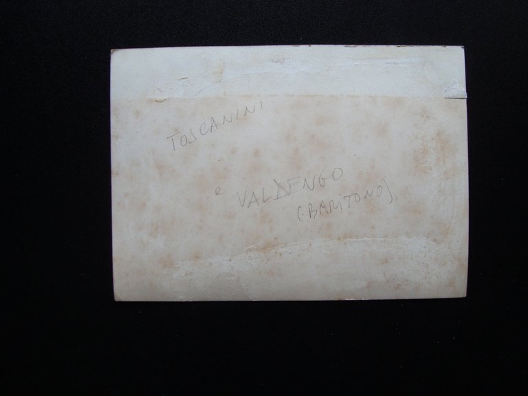 Autografo Giuseppe Valdengo Baritono Toscanini