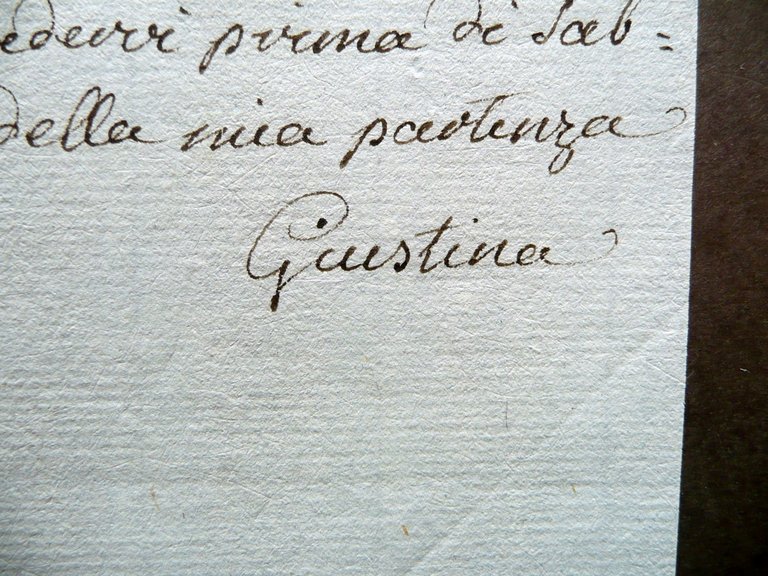 Autografo Giustina Renier Michiel Due Lettere B. Gamba A. Diedo …