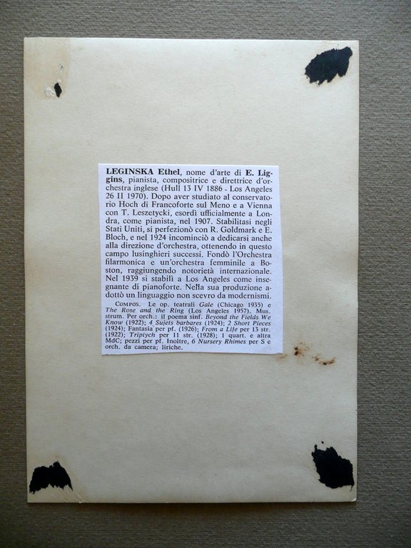 Autografo Hetel Leginska Fotografia Primo '900 Pianista Direttrice d'Orchestra | Immagine Gallery 2
