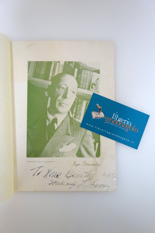 Autografo Igor Stravinsky Fotografia con Dedica e Firma 1962 Compositore … | Immagine Gallery 2