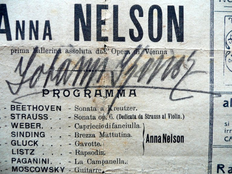 Autografo Johann Koncz Firma Programma Concerto 1924 R. Politeama Giacosa … | Immagine Gallery 2