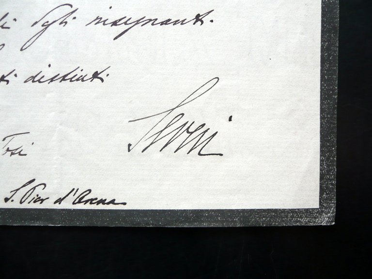 Autografo Leonardo Severi Lettera 5/4/1926 Ministro Pubblica Istruzione Gentile