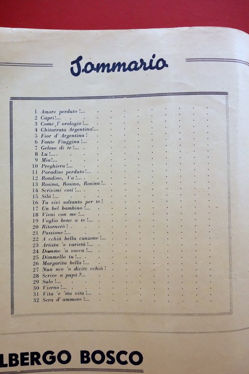 Autografo Luca Achito Fascicolo 32 Canzooni Vienetenne a Surriento Napoli … | Immagine Gallery 3