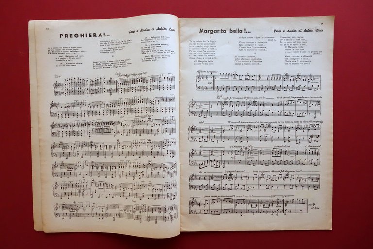 Autografo Luca Achito Fascicolo 32 Canzooni Vienetenne a Surriento Napoli … | Immagine Gallery 4