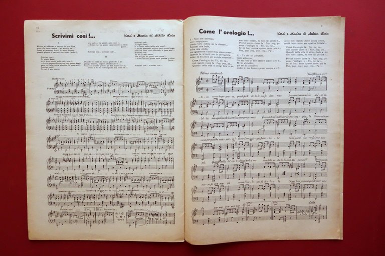 Autografo Luca Achito Fascicolo 32 Canzooni Vienetenne a Surriento Napoli … | Immagine Gallery 5