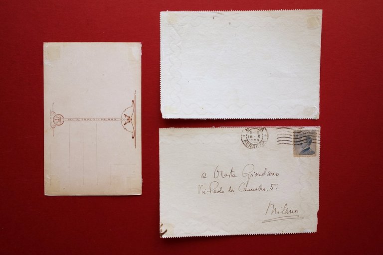 Autografo Lucio d'Ambra Lettera Roma 1920 Oreste Giordano Letteratura