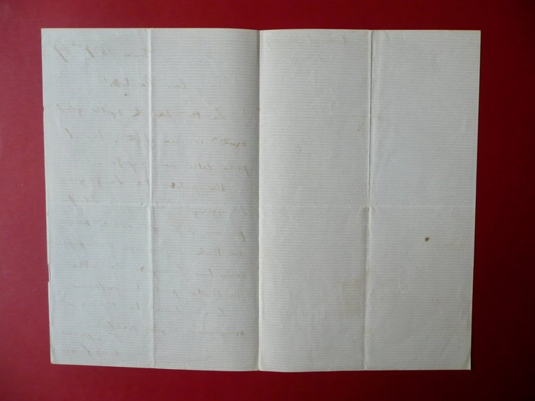 Autografo Luigi Ferraris Lettera Torino 1867 Politica Risorgimento Sostegno