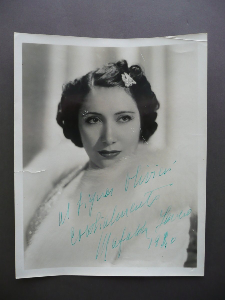 Autografo Mafalda Favero Grande Fotografia 1940 Lirica Musica Portomaggiore