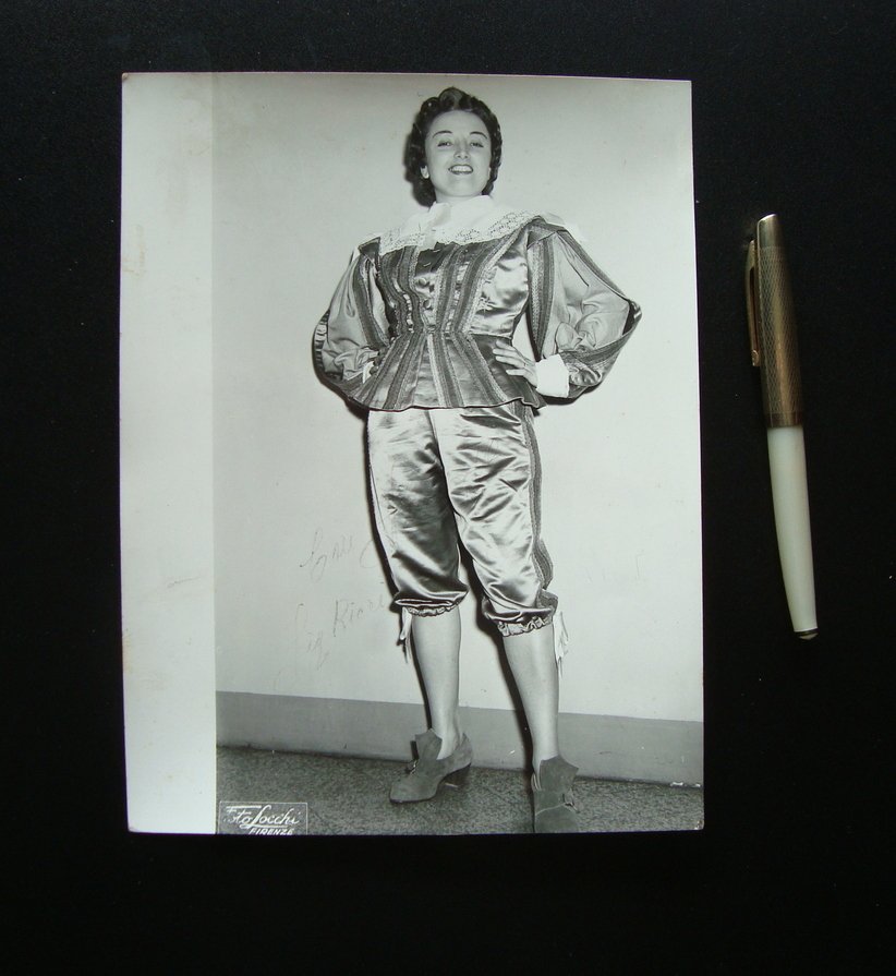 Autografo Maria Manni Jattoni Soprano Ballo in Maschera 1957 Comunale … | Immagine principale