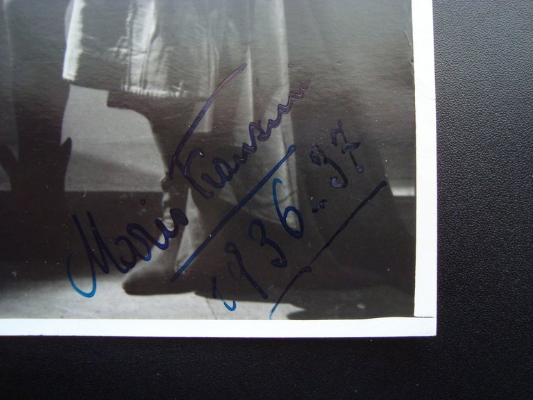 Autografo Mario Franzini baritono basso 2 firme autografe 1936 37 …