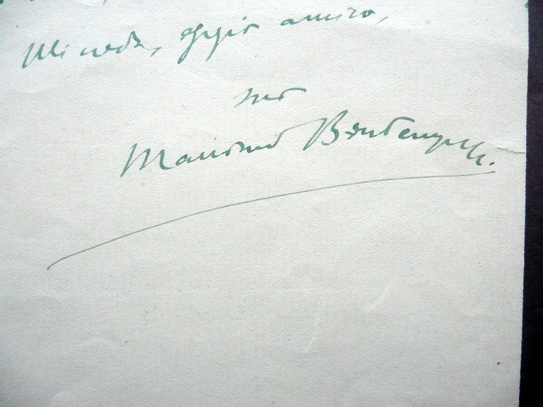 Autografo Massimo Bontempelli Lettera Rivista Acropoli Firenze 1911 Letteratura | Immagine Gallery 2