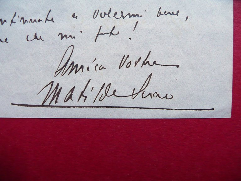 Autografo Matilde Serao Lettera Prefetto De Seta Napoli 1910 Debiti …