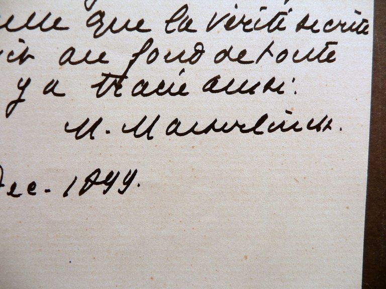 Autografo Maurice Maeterlinck Lettera Pensiero Dicembre 1899 Letteratura Nobel | Immagine Gallery 2