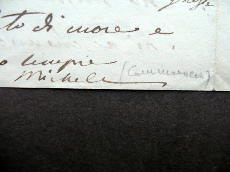 Autografo Michele Cammarano Lettera Massaua Eritrea 1889 Pittura Dogali Arte