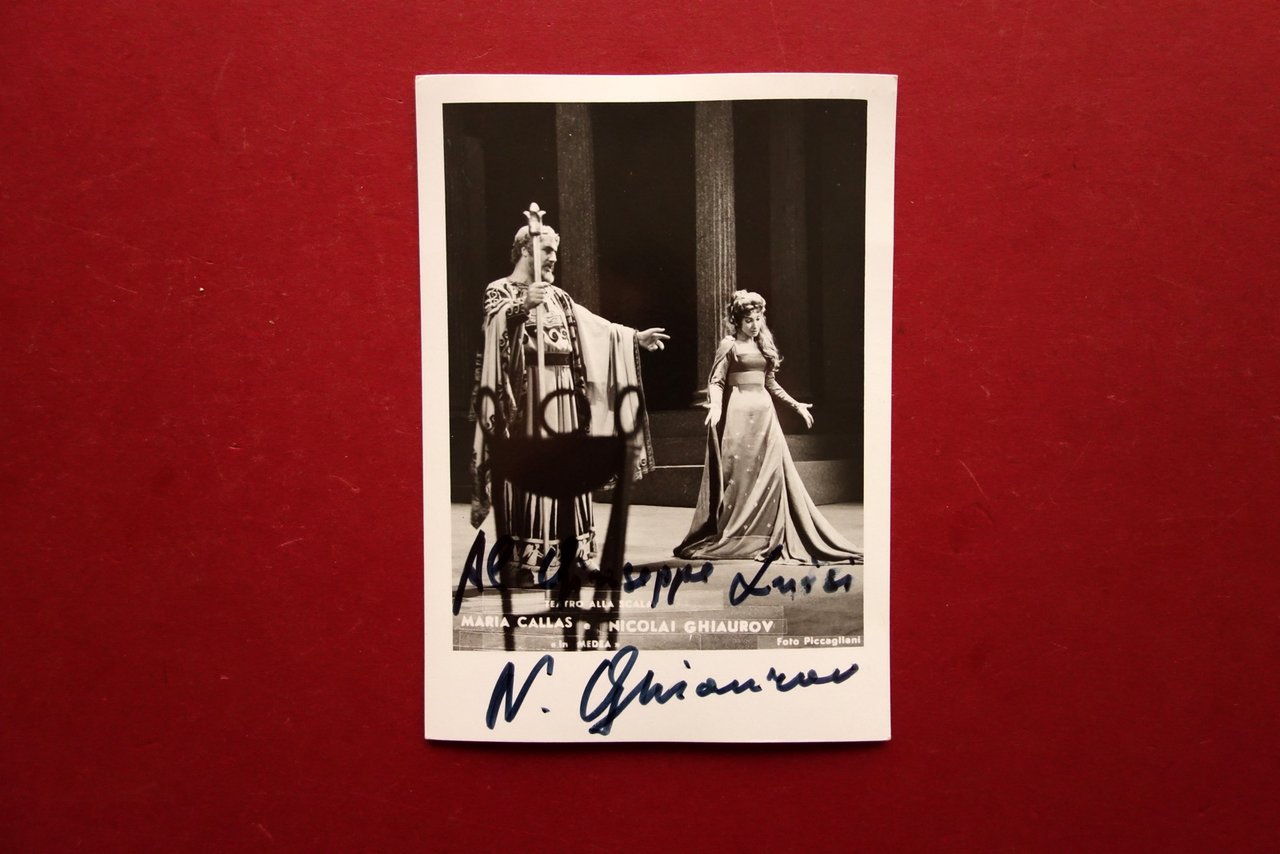 Autografo Nicolai Ghiaurov Medea Maria Callas Teatro alla Scala Foto …