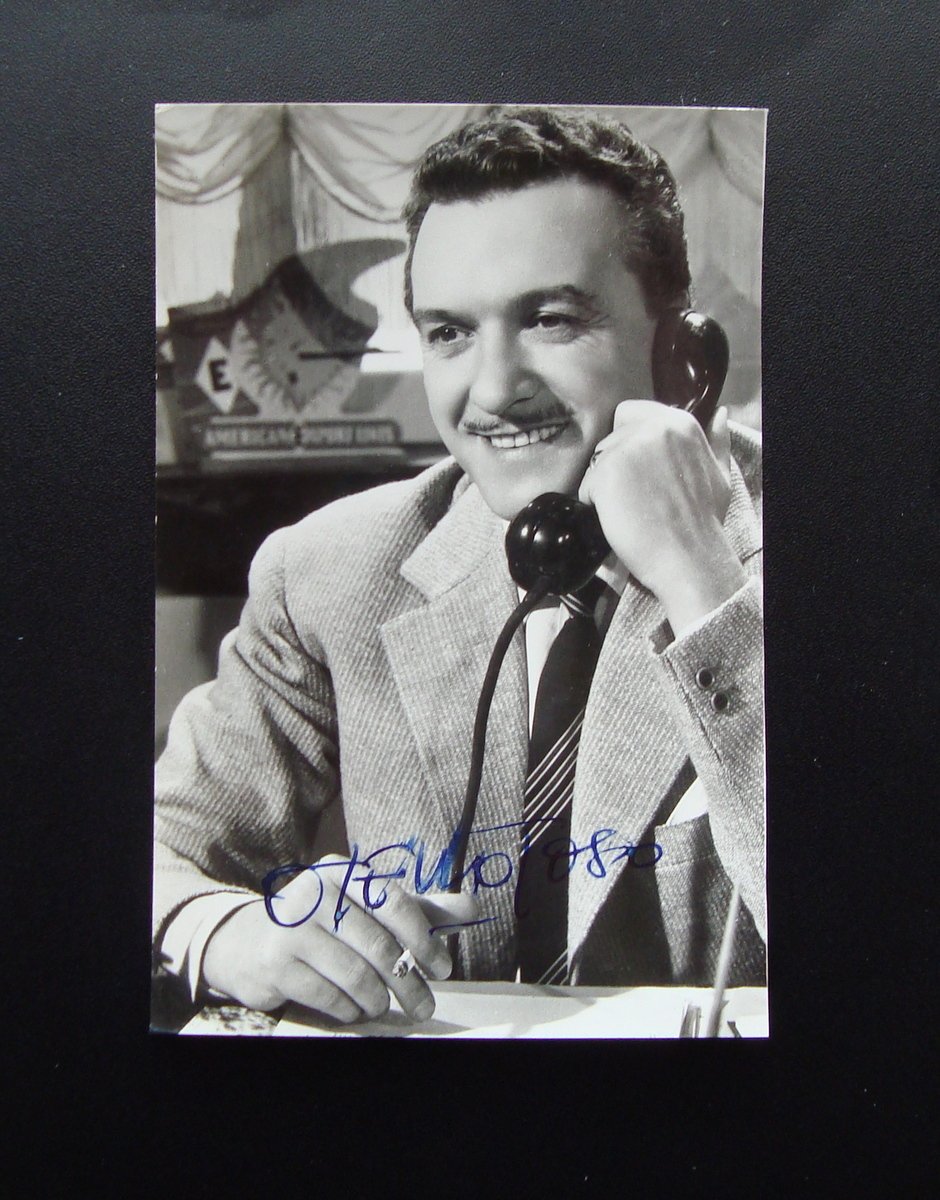 Autografo Otello Toso attore Cinema Teatro