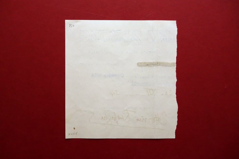 Autografo Ottorino Respighi Firma Vaglia 28/12/1934 Compositore Musica | Immagine Gallery 3