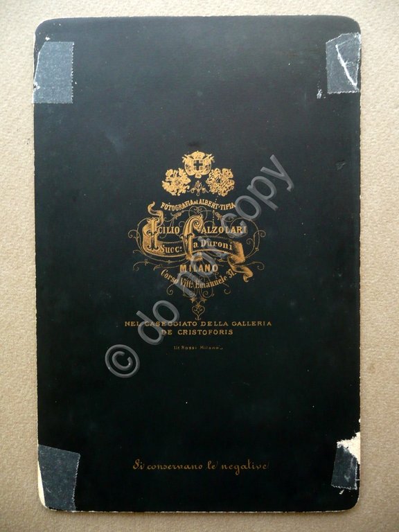 Autografo Paolo Ferrari Commediografo Modena 1882 Fotografia Teatro Tardini