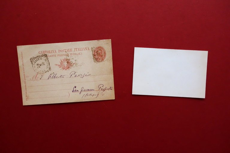 Autografo Paolo Lioy Cartolina Vicenza 1896 Naturalista Politico Biglietto | Immagine Gallery 2