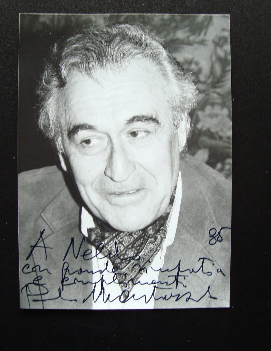 Autografo Paolo Montarsolo Basso Lirica 1985