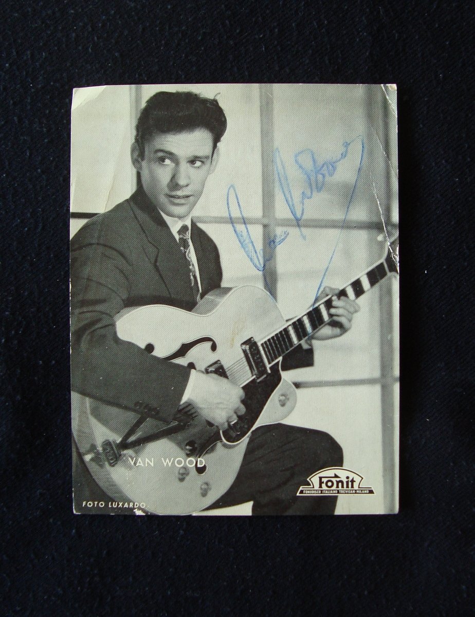 Autografo Peter Van Wood Chitarrista Astrologo Foto Luxardo