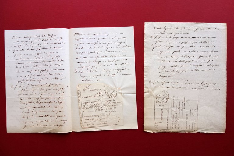 Autografo Pietro Balan Lettera 18/3/1881 Sacerdote Reazionario Conservatore